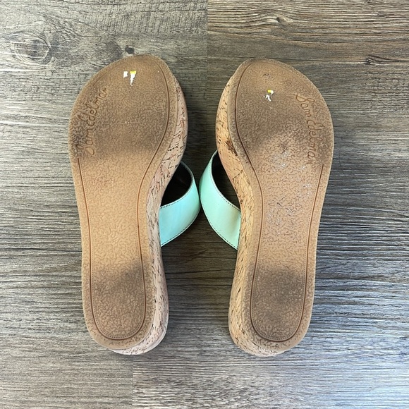 Sam Edelman Women’s Romy Cork Wedge Sandal, Teal and brown, size 7 - Picture 8 of 11